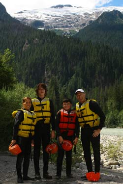 Bruce and family rafting