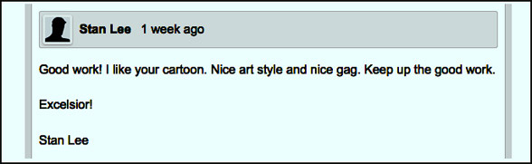 Comment from Stan Lee