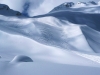 Heli-skiing Tracks in the Snow