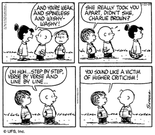 Charlie Brown on Criticism – Peanuts Comic