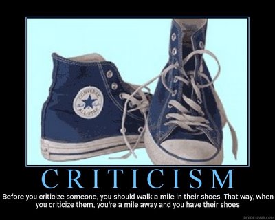 Fun image about criticism
