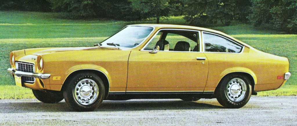 Classic seventies Chevy Vega couple