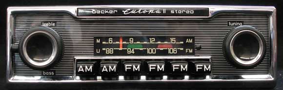 AM/FM Becker push-button car radio