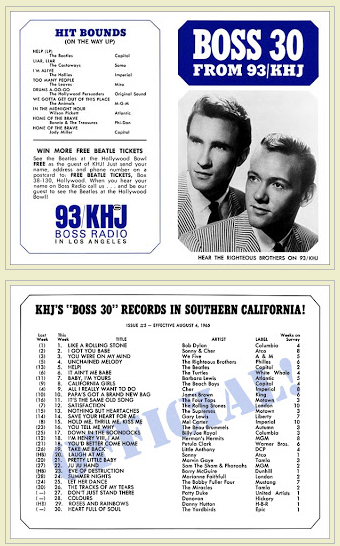 The Righteous Brothers top the charts