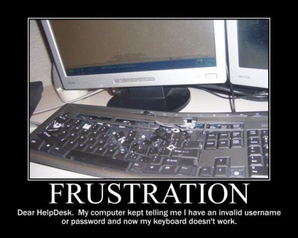 Computer frustration