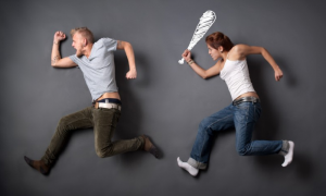 Wife going after husband