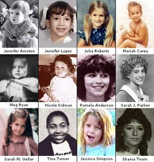 Famous people when they were kids