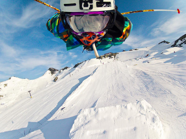 Crazy GoPro ski photo