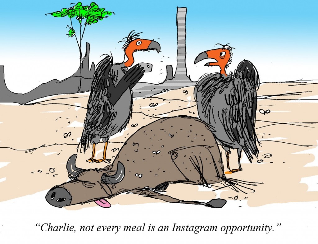 Cartoon about Instagram