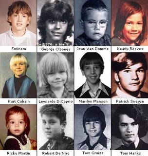Famous people when they were kids