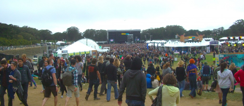 Crowds at Outside Lands Music Festival