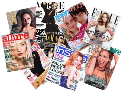 women's fashion magazines collage