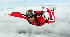 Peter Shankman sky-diving