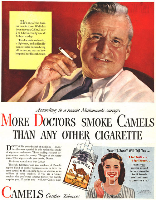 Classic Ad for Camel Cigarettes