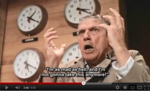 Albert Finney in Network