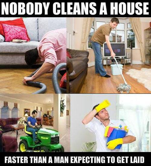 Men and Cleaning