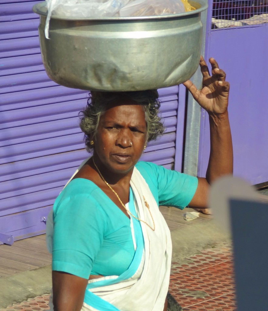 Poor woman in India