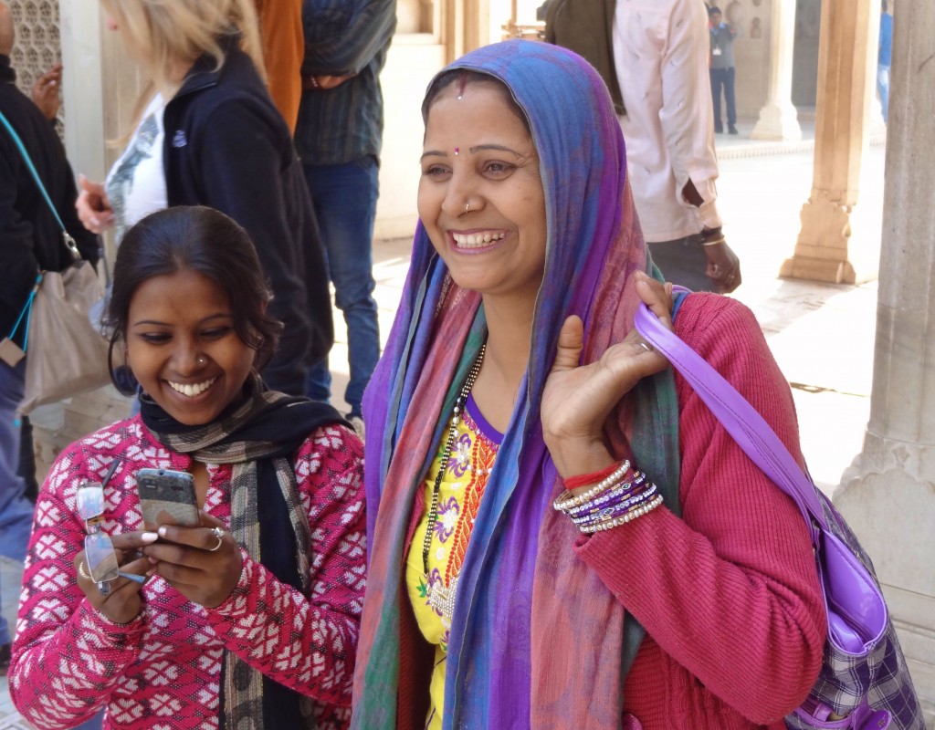 Mother and daughter in India