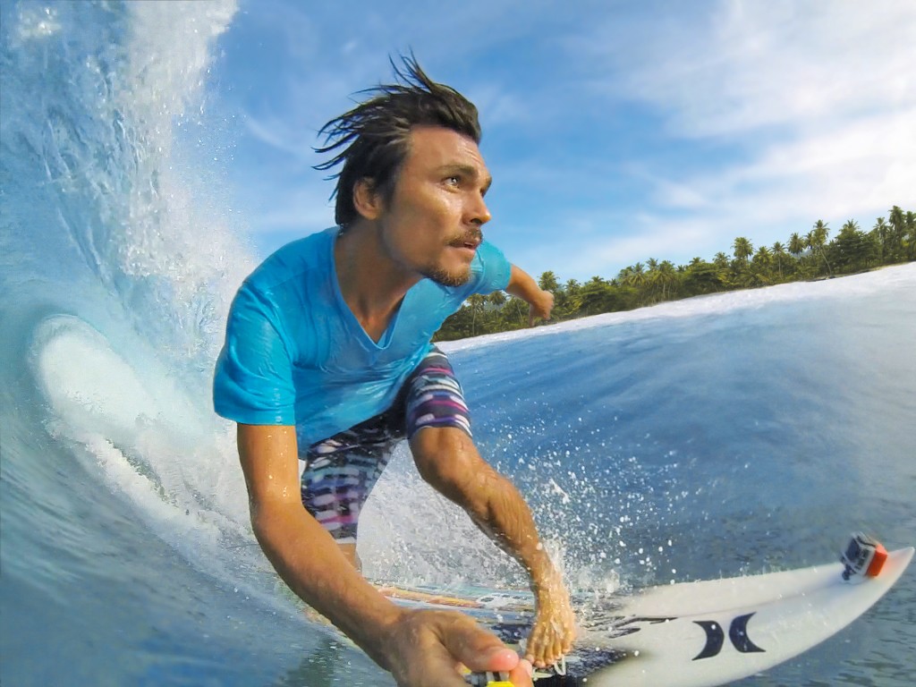 Surfing with GoPro Hero
