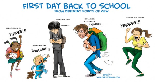 First Day of School back_to_school_family_cartoon