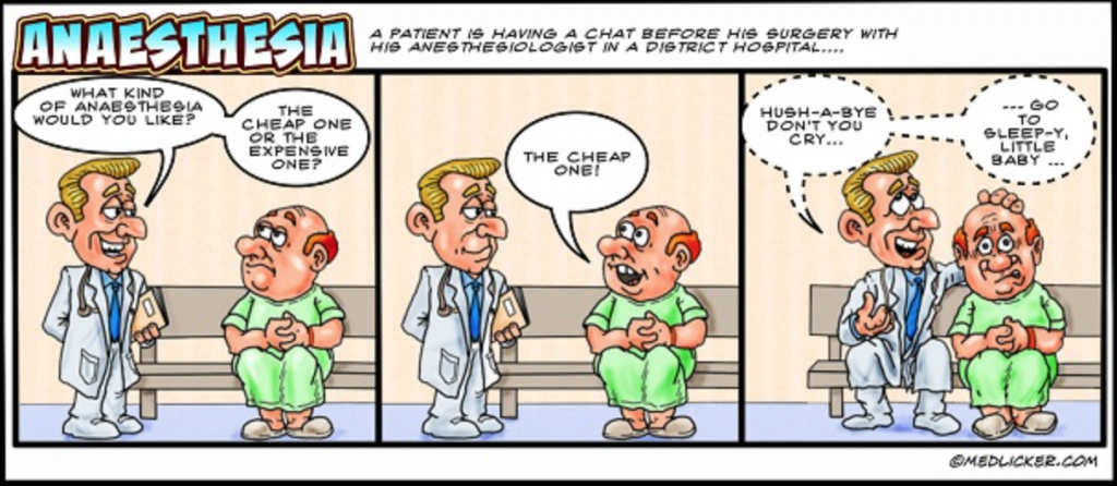 Anesthesia cartoon