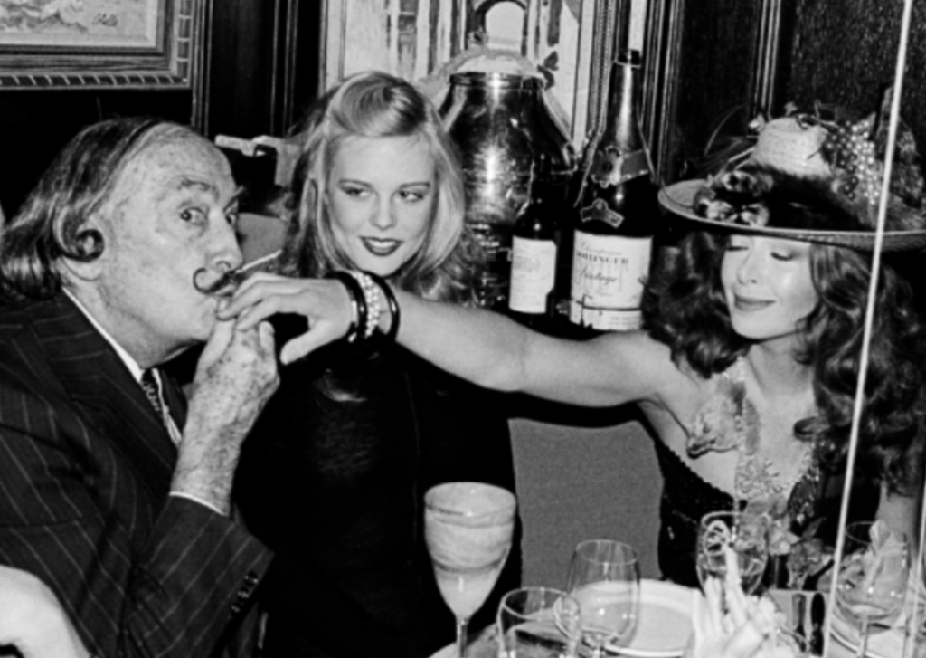 Dali partying back in the day - B&W