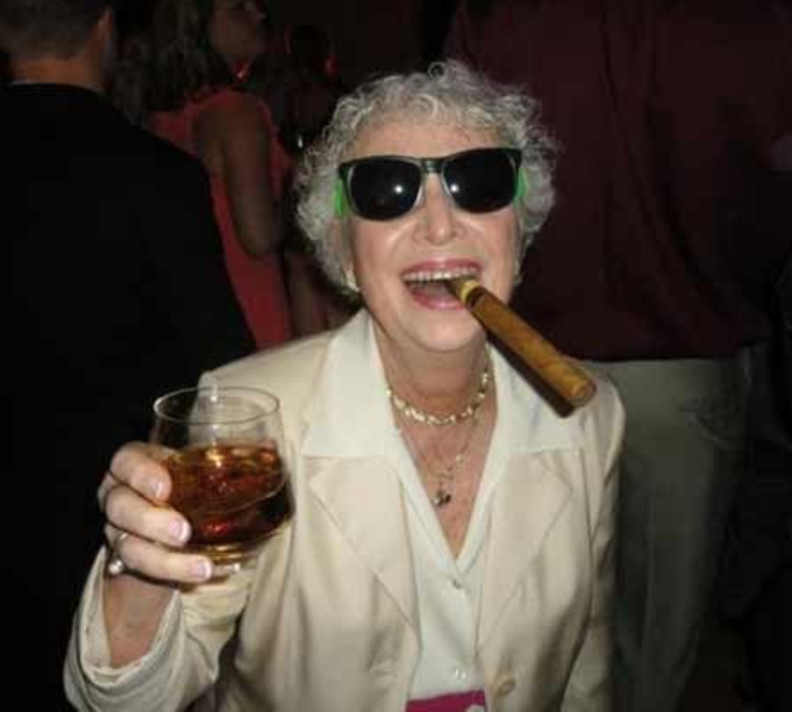 Old Lady partying