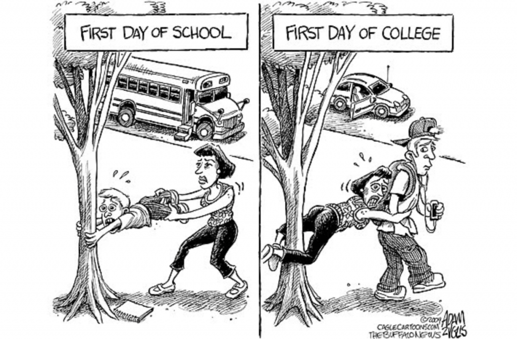 First Day of School; first day of college - humor