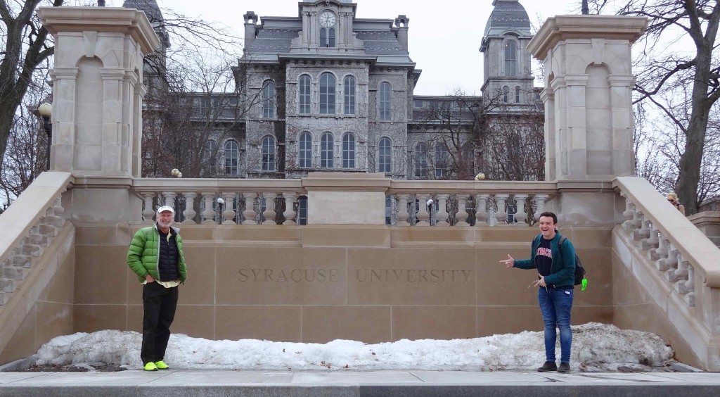 Bruce and Aaron on campus - small res