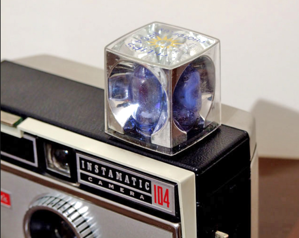 Instamatic Kodak camera with flash cube