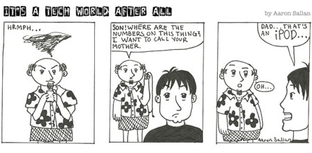 Its a tech world after all by Aaron Sallan, young artist