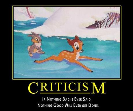 Constructive criticism and our kids