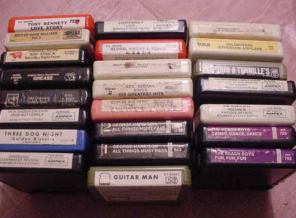 Classic 8-track cassettes