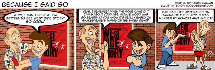 West Side Story cartoon Shakespeare