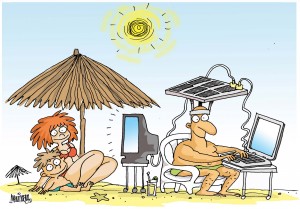 Always plugged-in comic