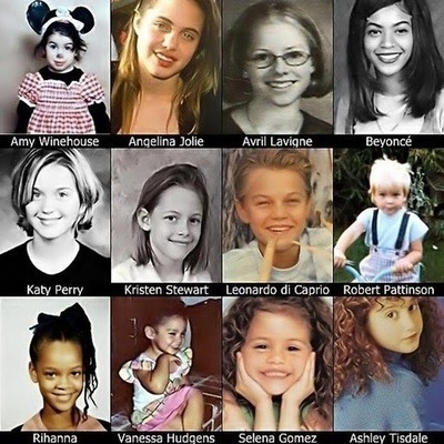 Photos of celebrities as kids