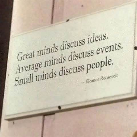 Quote from Eleanor Roosevelt about talking
