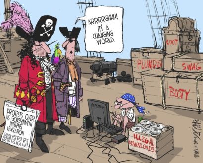 Piracy on the Internet comic