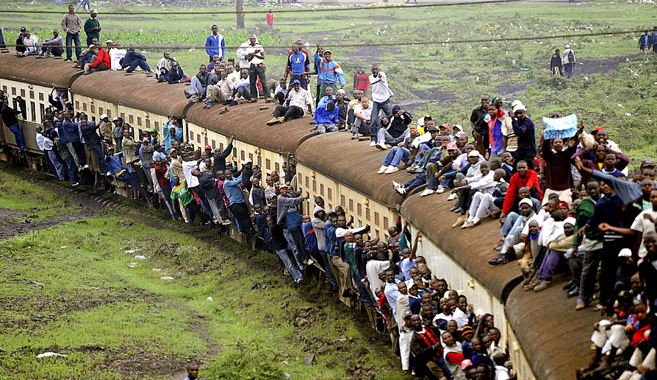 Amazing photo of crowded train