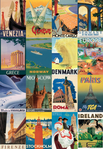 Europe postcards