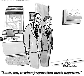 Luck and nepotism