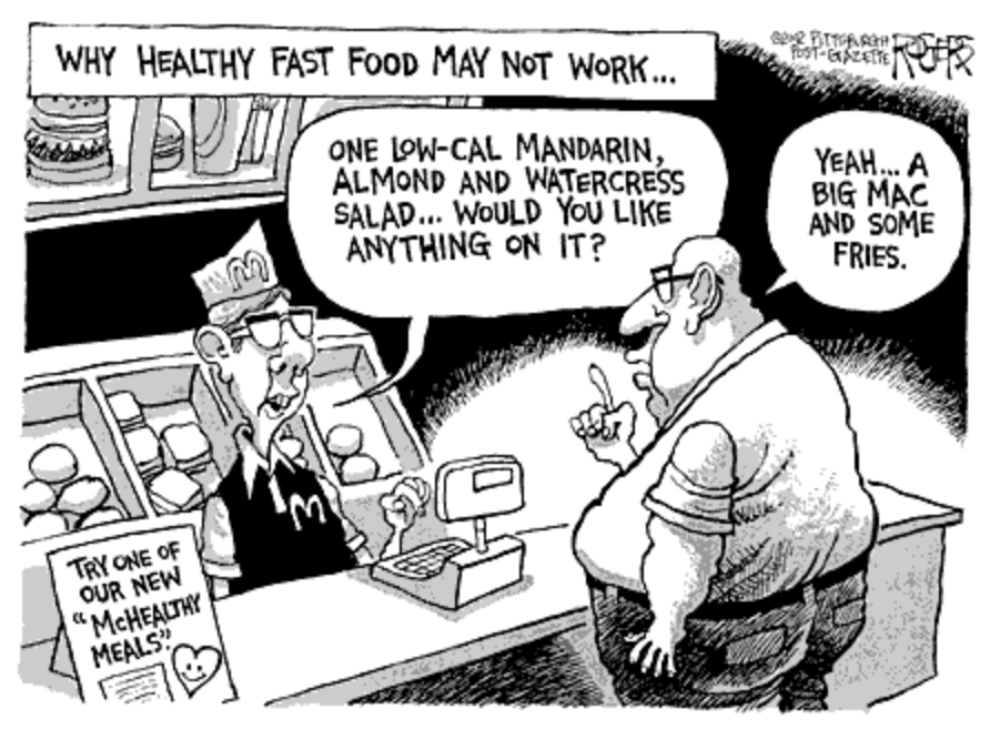 Healthy Junk food comic
