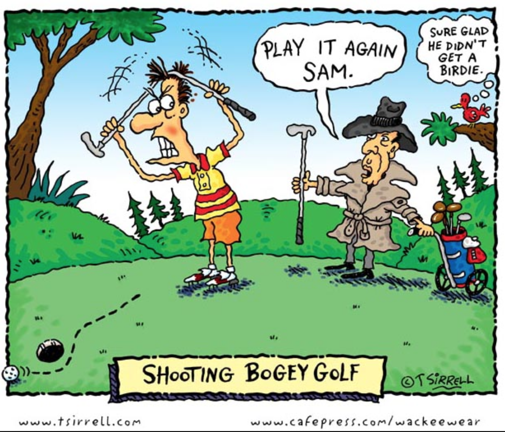 Golf cartoon
