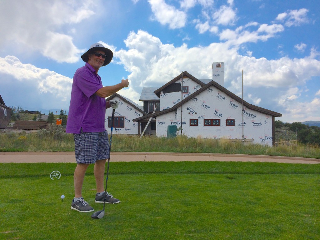 Bruce on 9th Tee #Golf