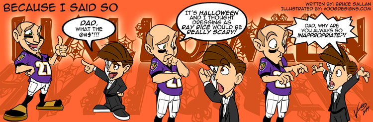 Is Dad EVER Appropriate - Our #Halloween Comic Strip
