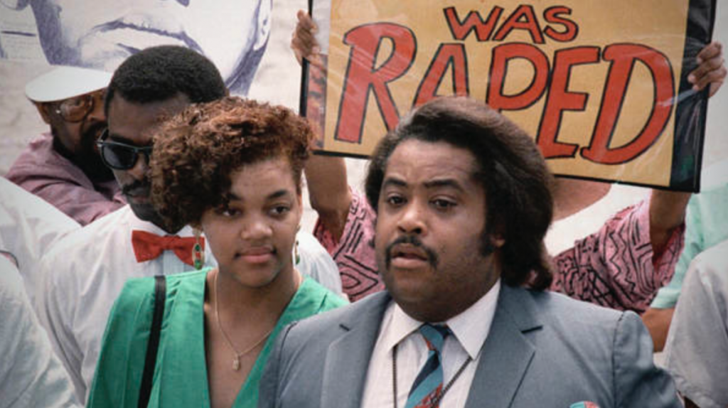 Race hustler and liar Al Sharpton in happier times when he was perpetuating a lie about a rape...