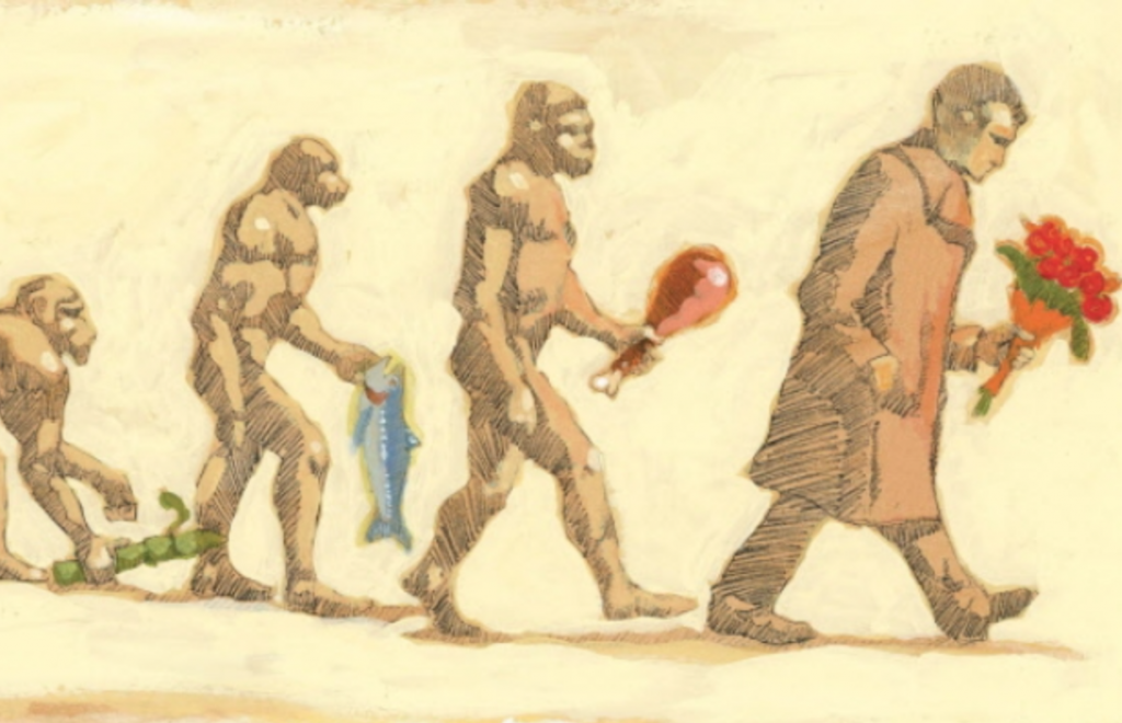 The Evolution of Man towards Valentine's Day