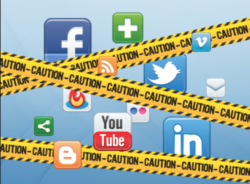 Caution - Social Media Danger