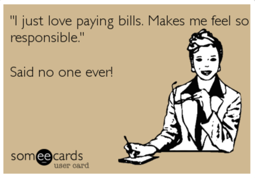 Quote about paying the bills