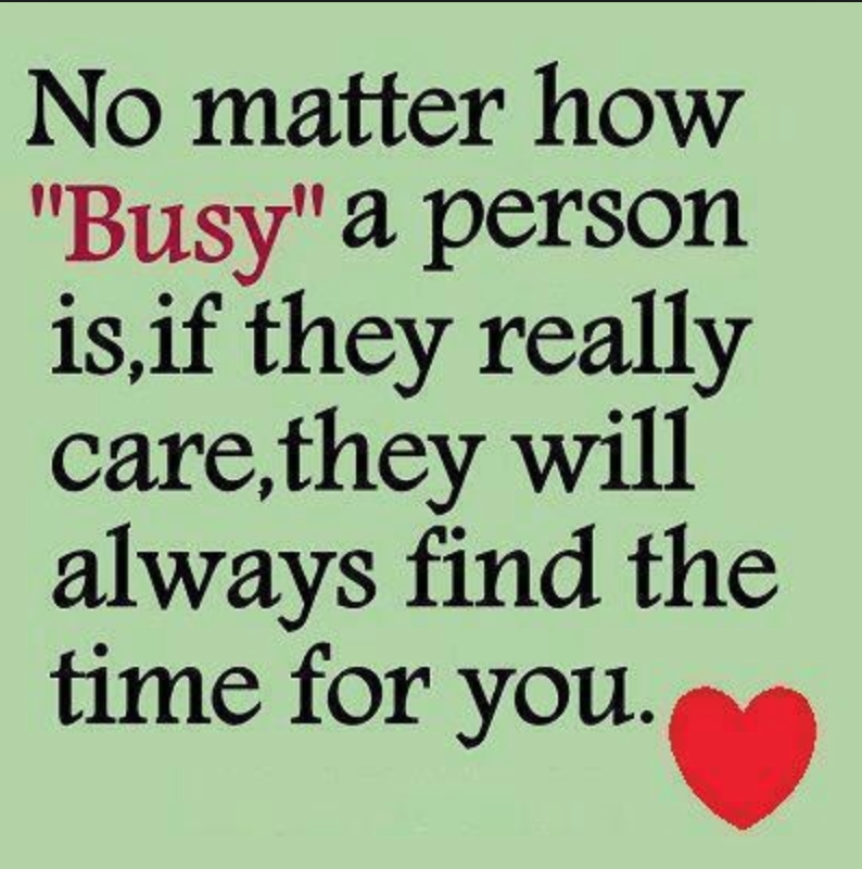 Too Busy quote